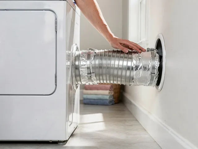 Professional dryer vent hose installation by Placentia Dryer Vent Cleaning in Placentia